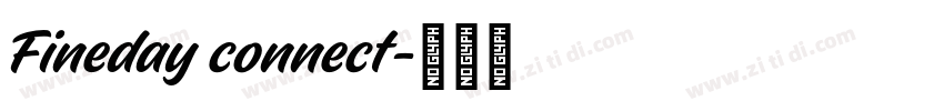 Fineday connect字体转换 Fineday connect字体转换
